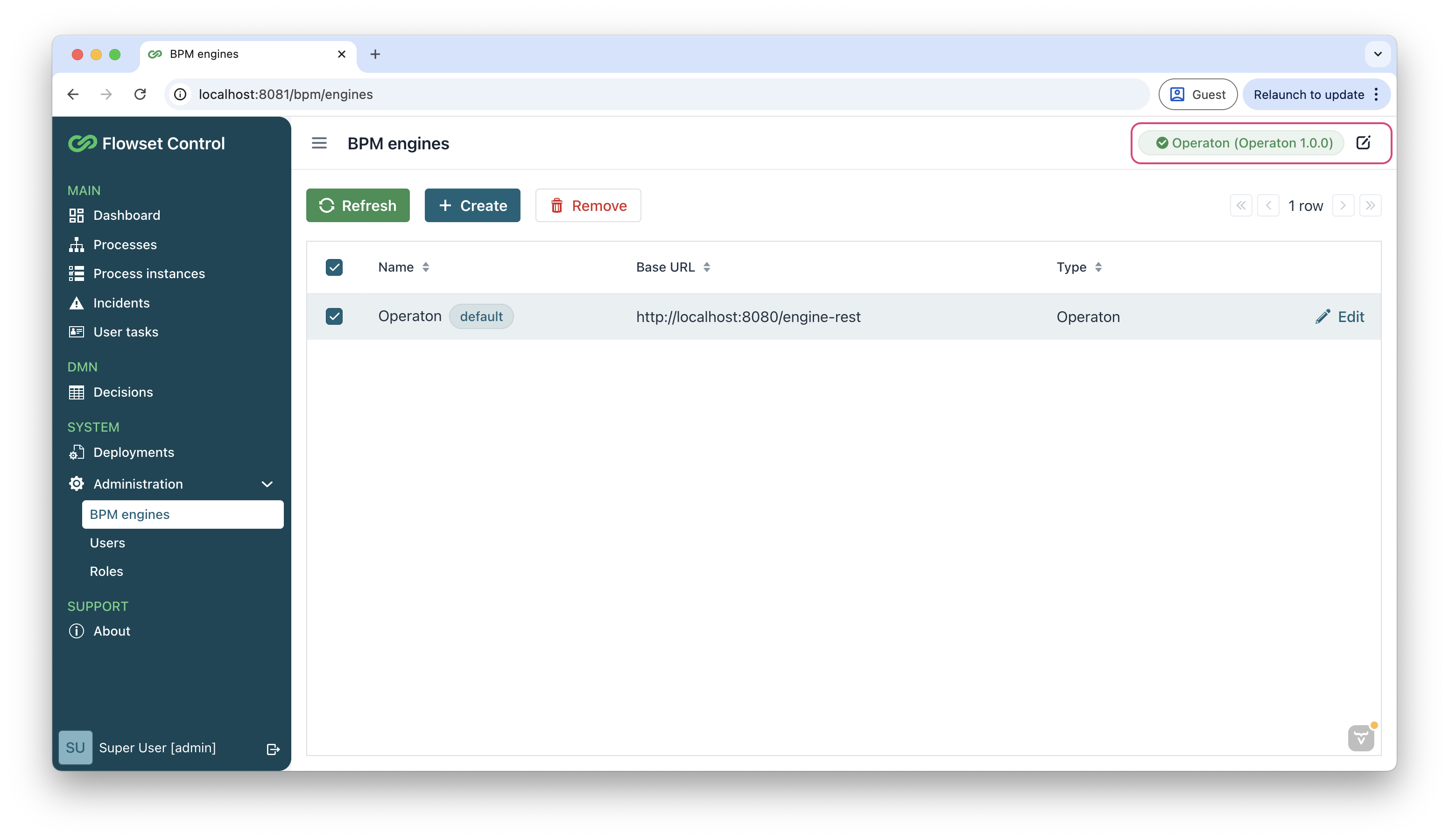 bpm engine managing