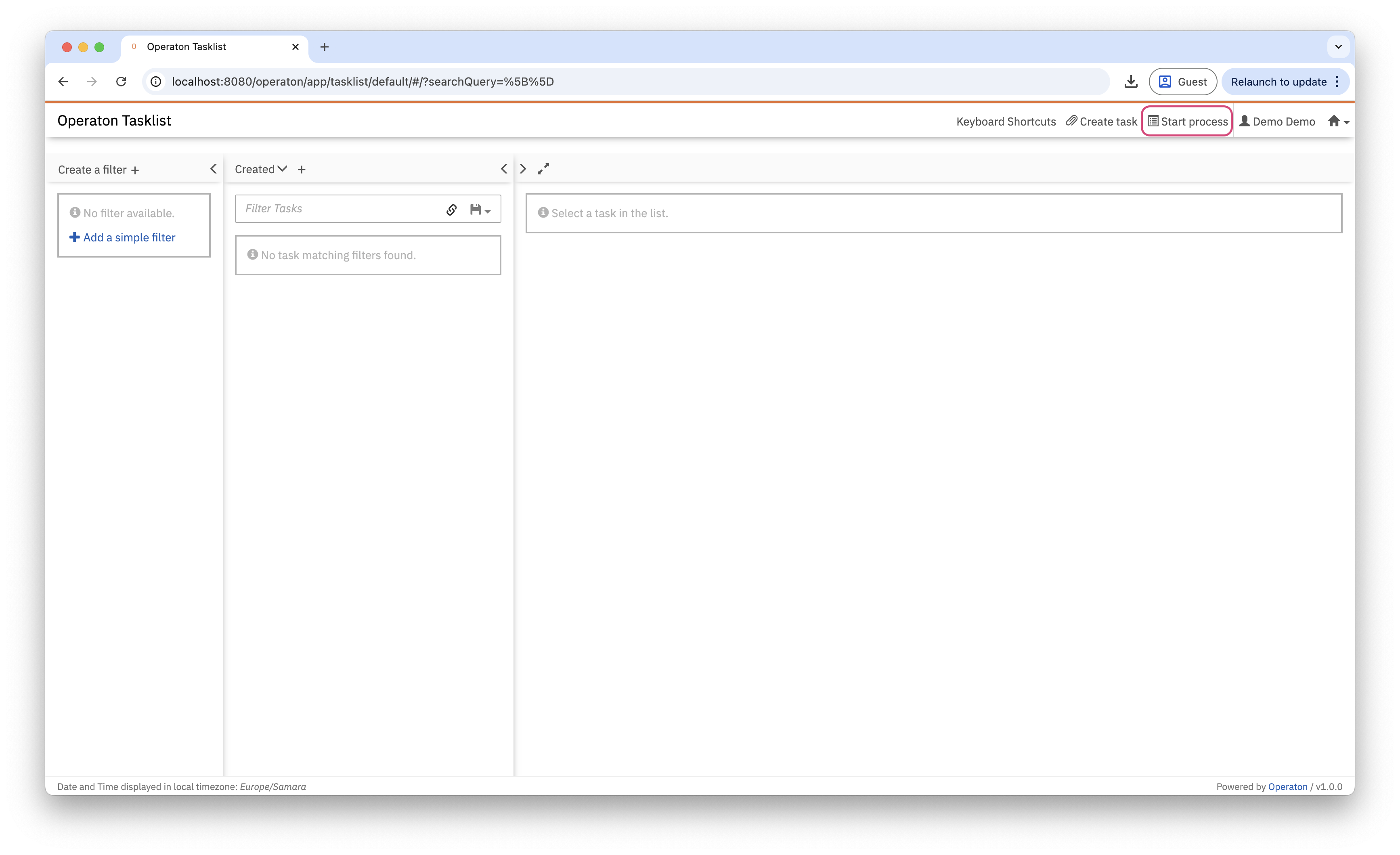 tasklist start process 3