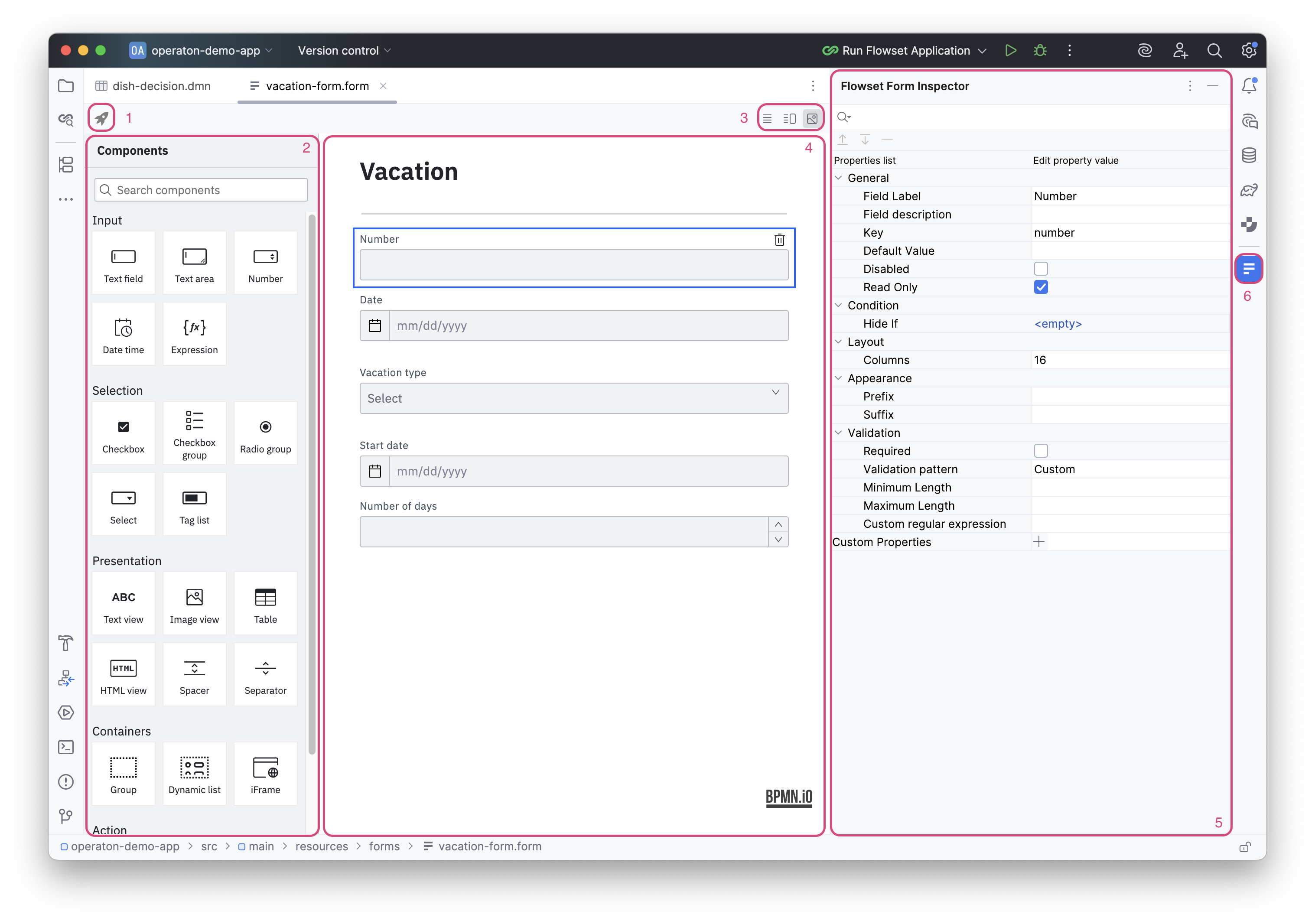 form designer