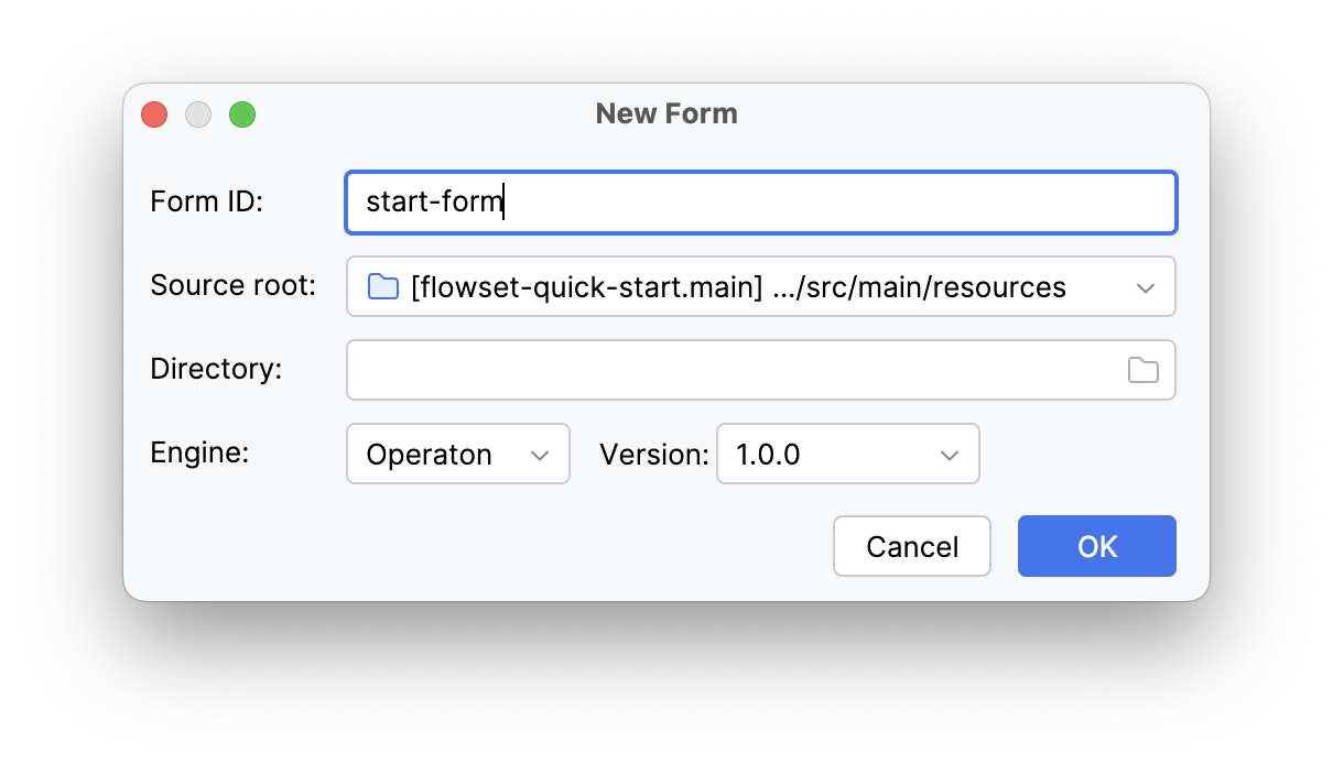Filling in form properties