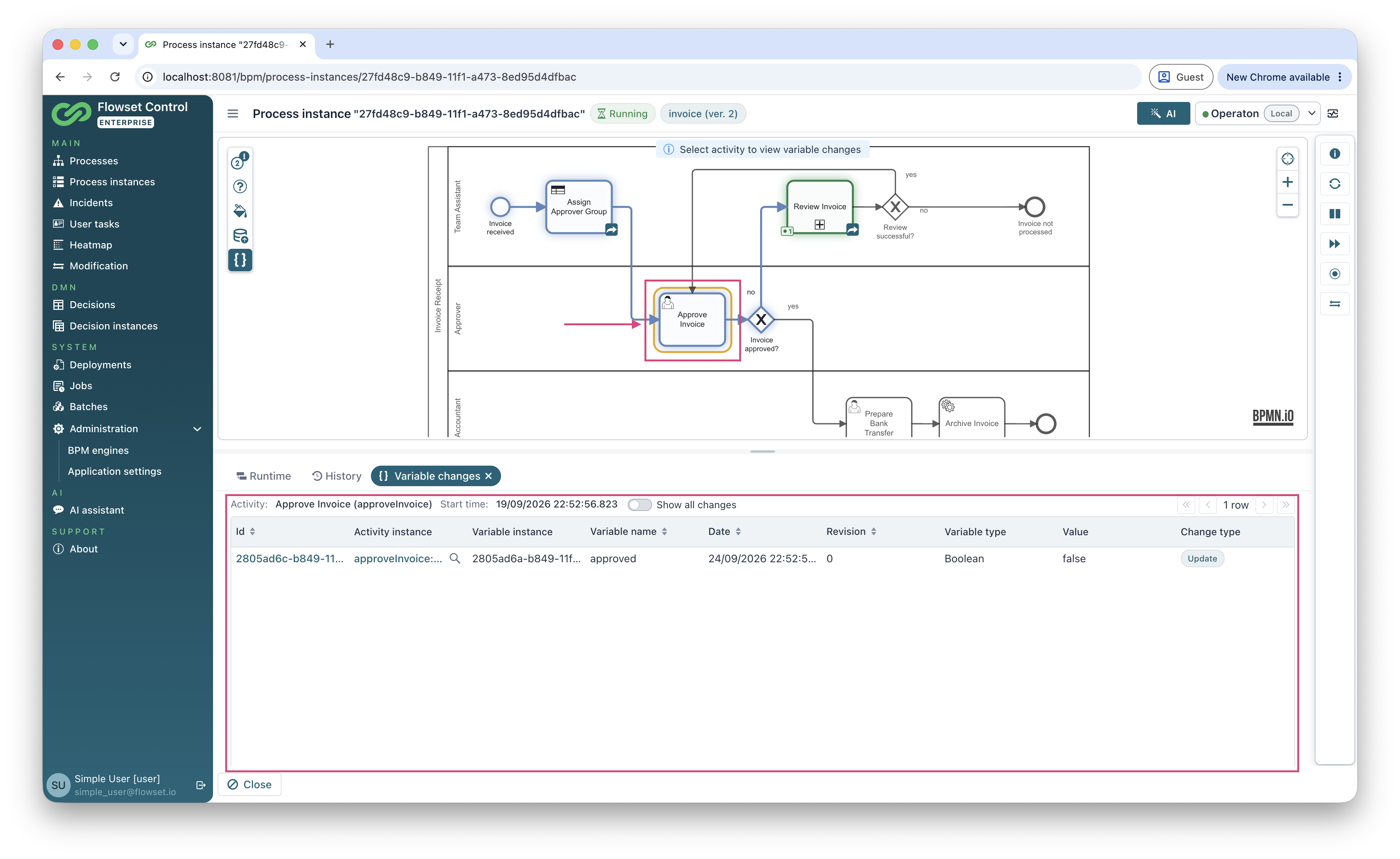 process variable history 2