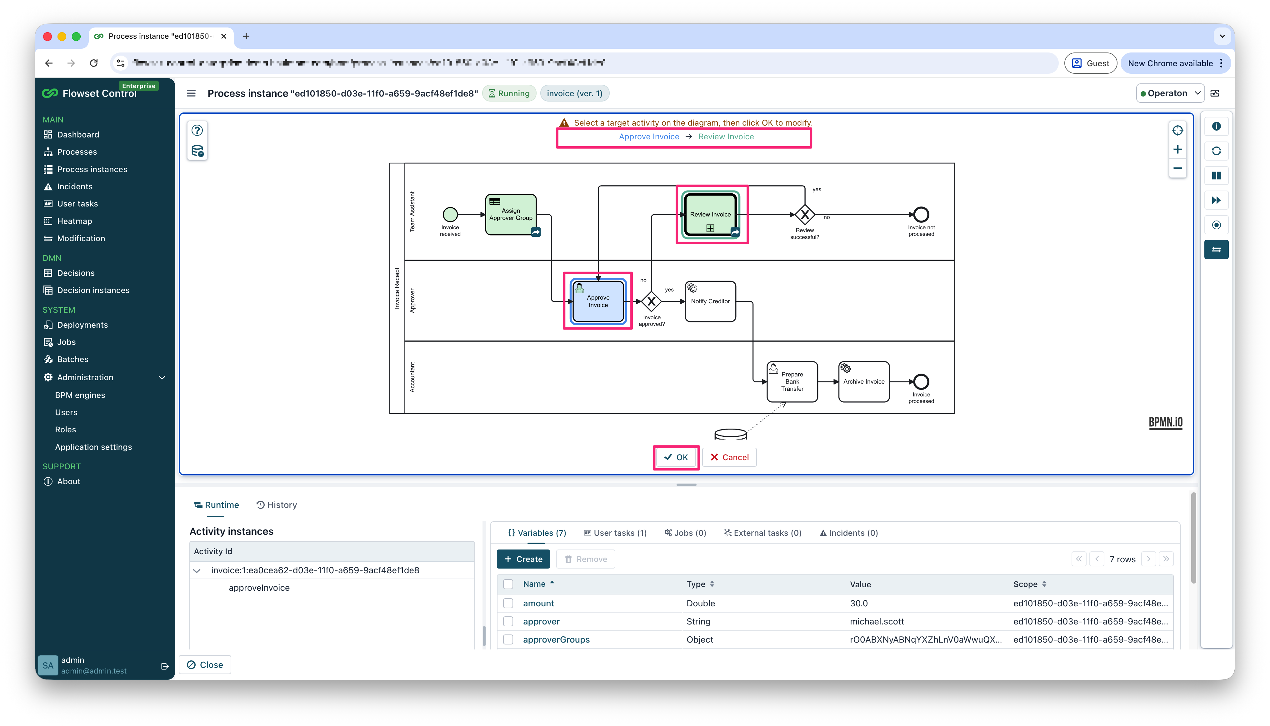 single process instance modification 2