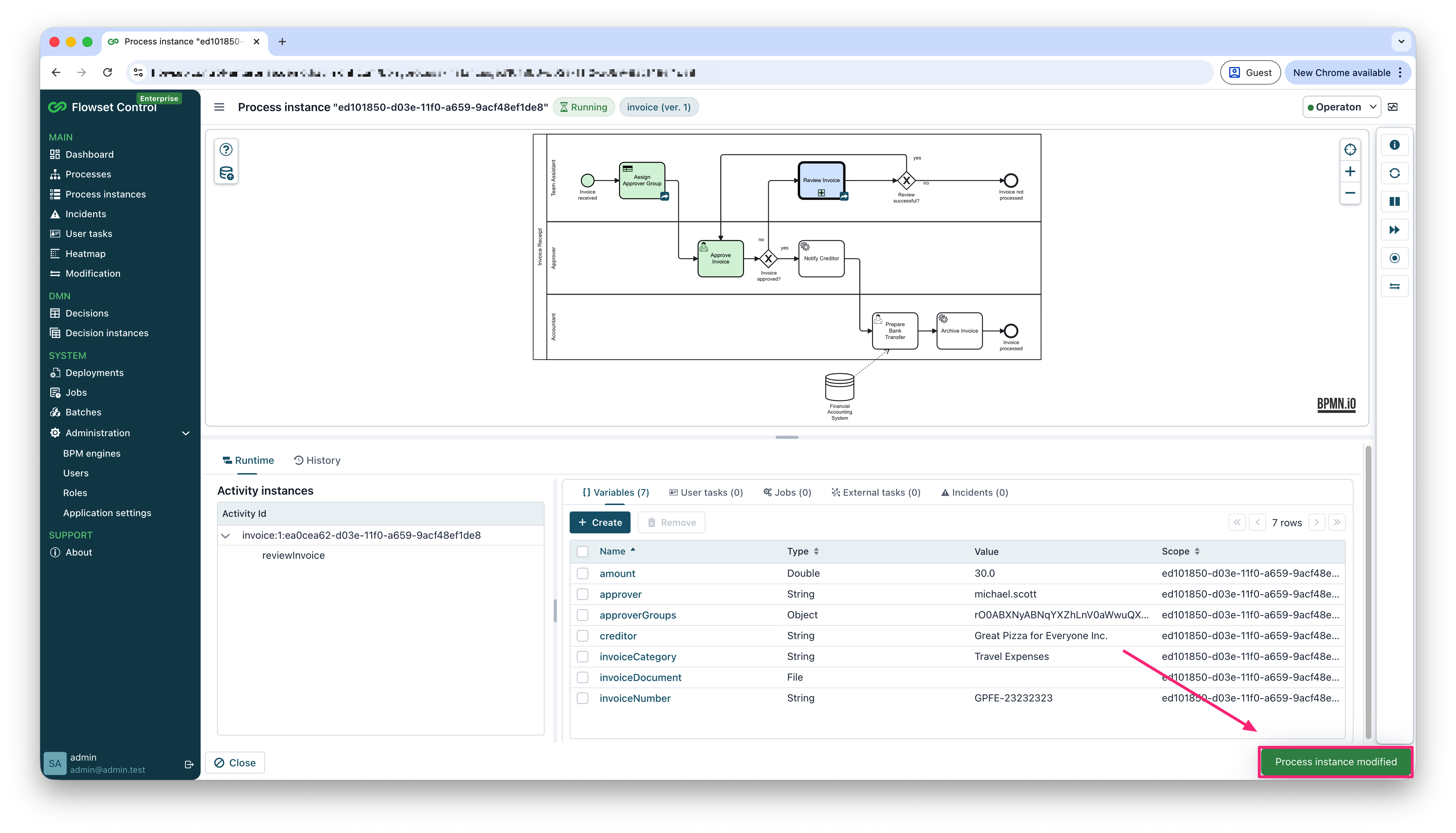 single process instance modification 4